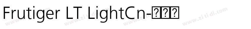 Frutiger LT LightCn字体转换